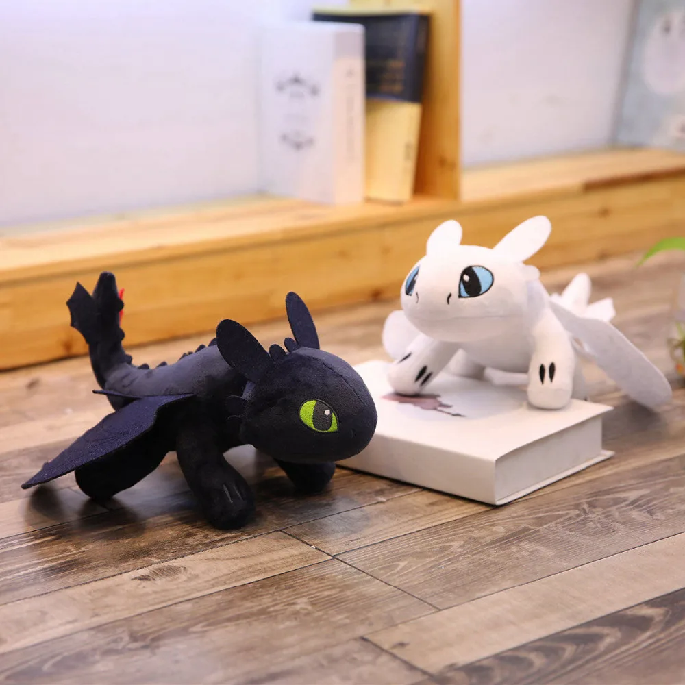 

35/45cm Cute Plush Night Fury Funny Soft Dragon How To Train Your Dragon Plush Toys Toothless Plush Stuffed Animal Doll Toy XMAS