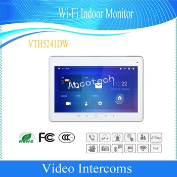 

Free Shipping DAHUA Video Intercom 10inches Touch Screen Color IP Indoor Monitor Original English Version DHI-VTH5241DW