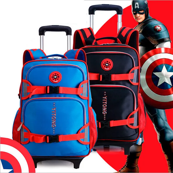 

Boys girls Trolley school bags children orthopedic wheeled backpack Satchel Knapsack Mochila escolar infantil bolsas travel bag