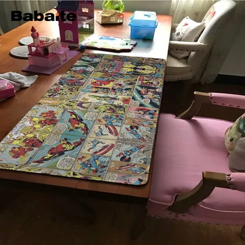 

Babaite Large Gaming Mouse Pads for Marvel Comics Superhero Big Best Comfort Game Mouse Pad Mat Soft Silicone Optical Computer