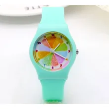 2019 new summer women girls students sports lemon resin quartz bracelet watches fresh personality electronic waterproof clock