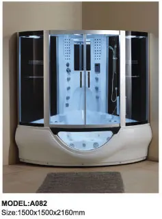 

Top quality white bathroom steam shower room 0262-A082