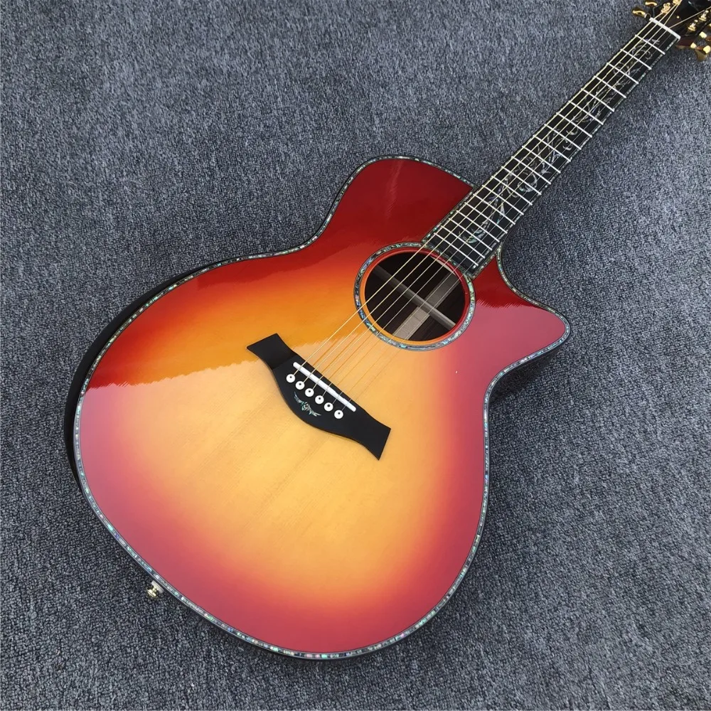 

2019 NEW Cherry Chaylor PS14 Acoustic Guitar,Custom abalone 41 inch Solid wood PS14ce classic acoustic Guitar,Free shipping