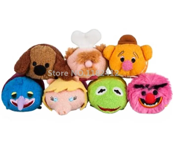 

The Muppets Animal Kermit Frog Miss Piggy Gonzo Fozzie Bear Swedish Chef Rowlf Mini Plush Stack Cute Smartphone Screen Cleaner