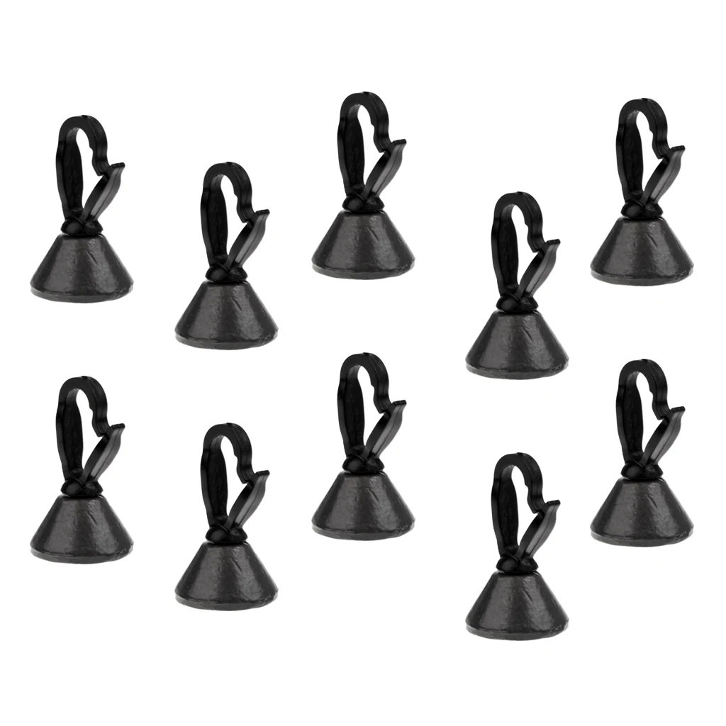 10 Pieces High Quality Coated Backleads Carp Back Leads Fishing Tackle with Swivel Secure Clip 30g 1oz / 43g 1.5oz |