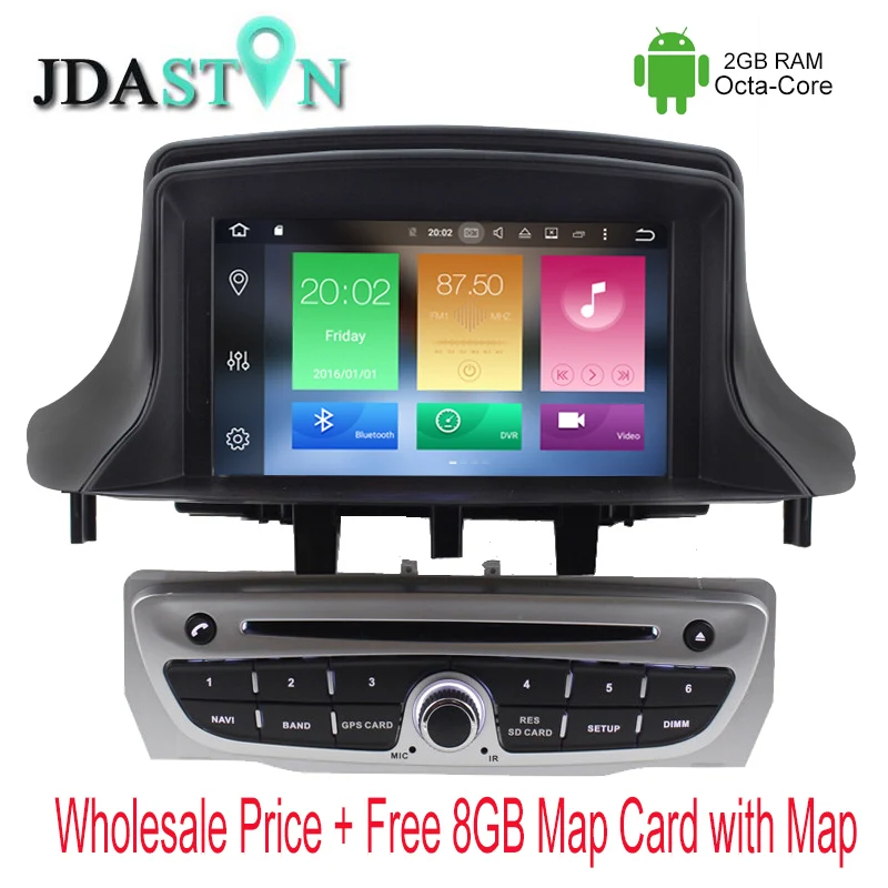 JDASTON 1 DIN Octa Core 2GB Ram Android font b Car b font DVD Player For