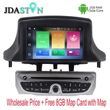 JDASTON 1 DIN Octa Core 2GB Ram Android Car DVD Player For RENAULT Megane II/Fluence 2009-2013 Multimedia GPS Navigation Radio