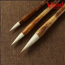 3 шт./упак. шерстяные/фиолетового цвета из кроличьей шерсти рисующей щетки китайский кистей Кисти для каллиграфии ручка художник кисти товары для рисования