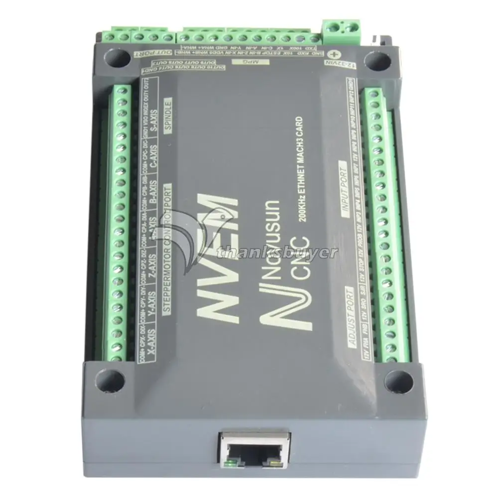 

3Axis/4 Axis/5Axis/ 6 Axis 200Khz CNC Ethernet Controller Card Breakout Interface Mach3 Board for PWM Spindle Motor CNC