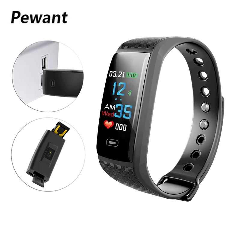 

Pewant Smart Bracelet IP67 Wristband Sports Swimming Smart Watch Heart Rate Monitor Blood Pressure Smart Band PK Xiaomi Band
