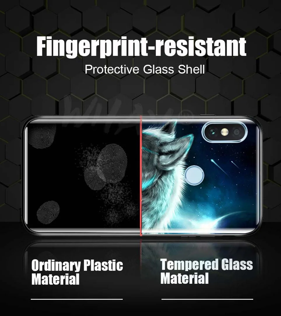 Fitted Case For Huawei Nova 3 Luxury Pattern Glass Coque For P20 Pro P Smart  Mate P20 10 Lite Honor 7 10 9 Lite Y6 2018 Cover   (8)