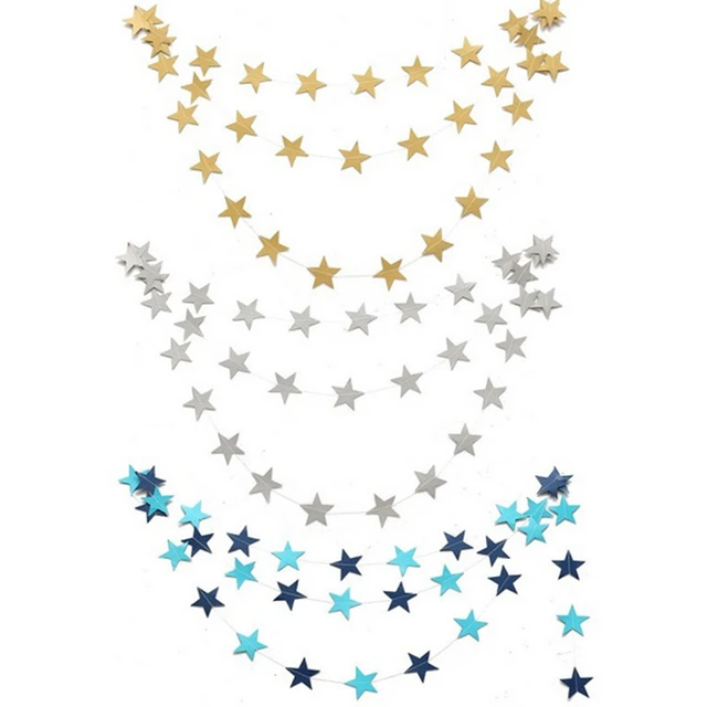 1000Pcs 3 Gold Silver Glitter Paper Star Glitter Star For Banner Kids  Birthday,Wall Background Prop Hanging Garland Star - AliExpress