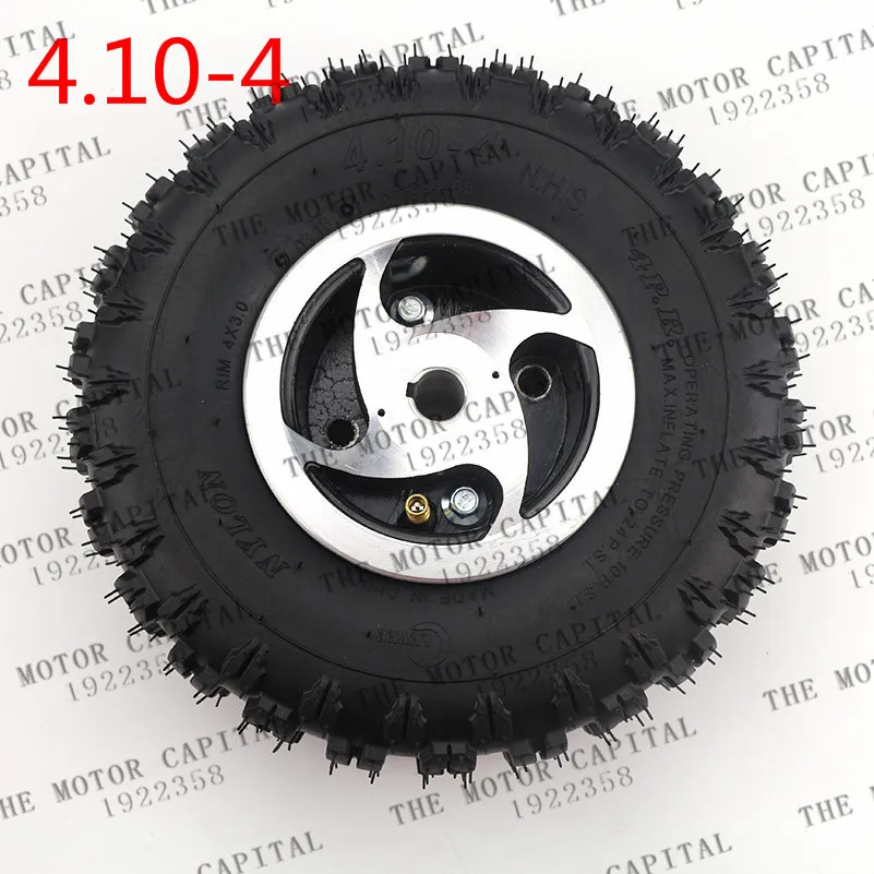 4.10 4 tires wheel 4.10 4 inch tyre &inner tube & hub rims for electric