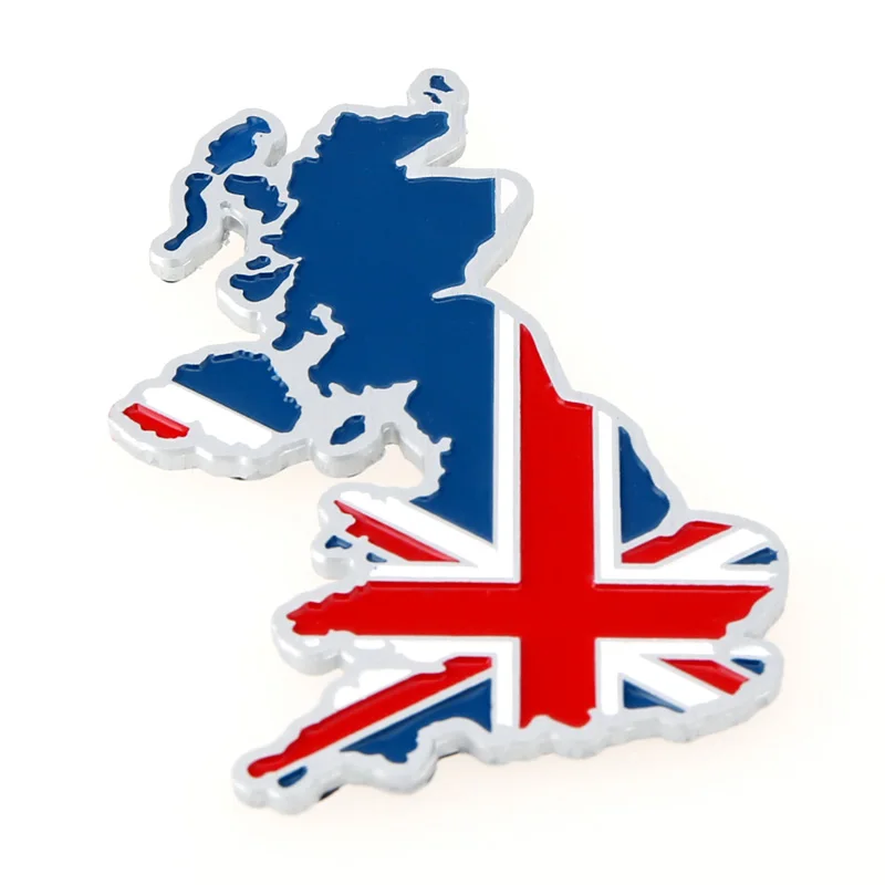 National 3D UK England Map Flag Emblem Badge 3M Decal Sticker