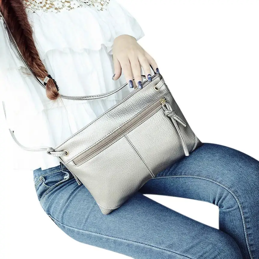 

Fashion Women's Handbag Solid Leather Cross Body Shoulder Messenger Messenger Bag Small Mini Purse Drop Ship Wholesale #T