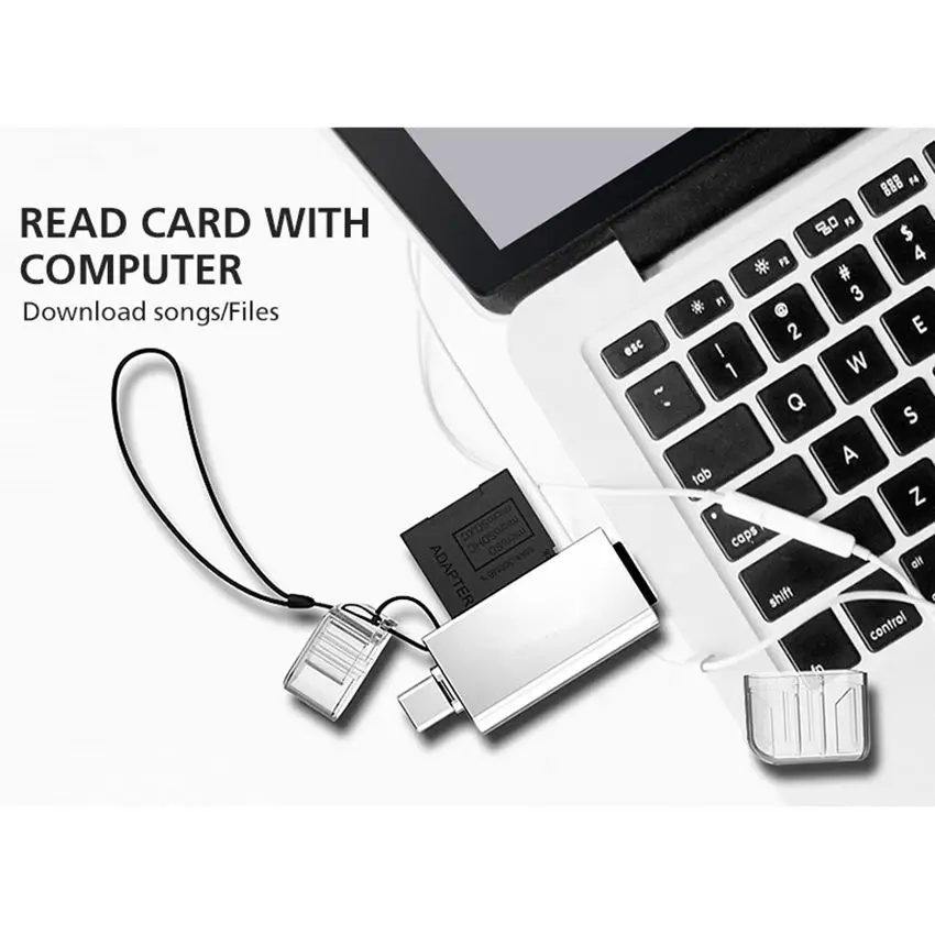 Все в 1 из металла USB 3,0 Card Reader высокое Скорость SD Micro SD карт памяти OTG Тип C card Reader Micro USB SD адаптер