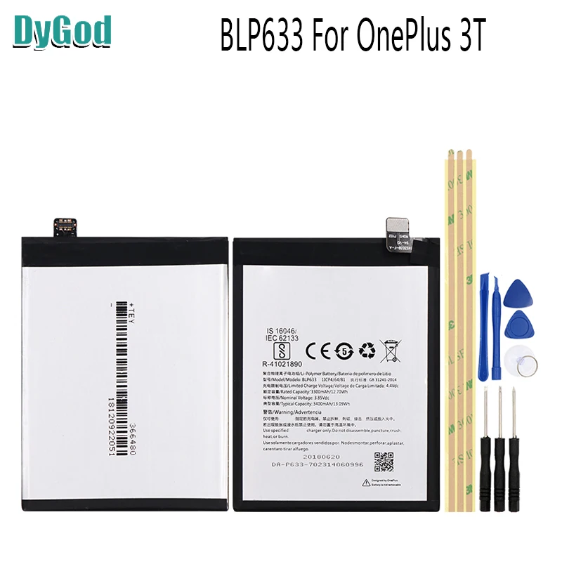 3400mAh BLP633 для OnePlus 1 + 3T Экстрим Замена батареи A3003 A3010 Мобильный телефон Бесплатные