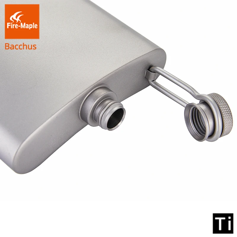 Fuego de arce cadera de titanio frasco Bacchus 200 ml 88G tazas al aire libre ultraligero de escalada senderismo Camping whisky jarra