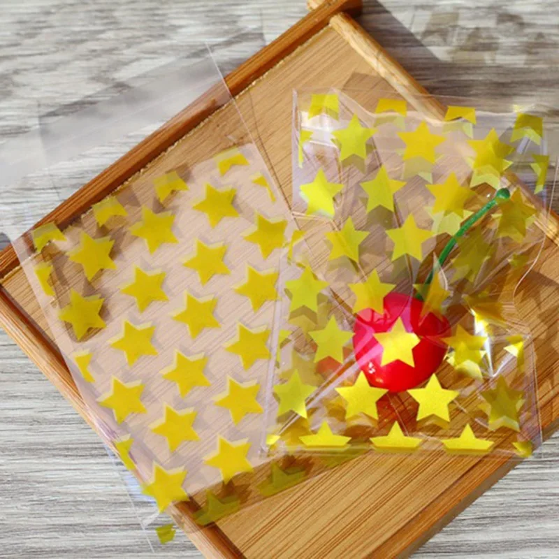 

Hotsale 100pcs/lot Moon Star Organza Bags Small Christmas Drawstring Gift Bag Charm Jewelry Packaging Bags & Pouches