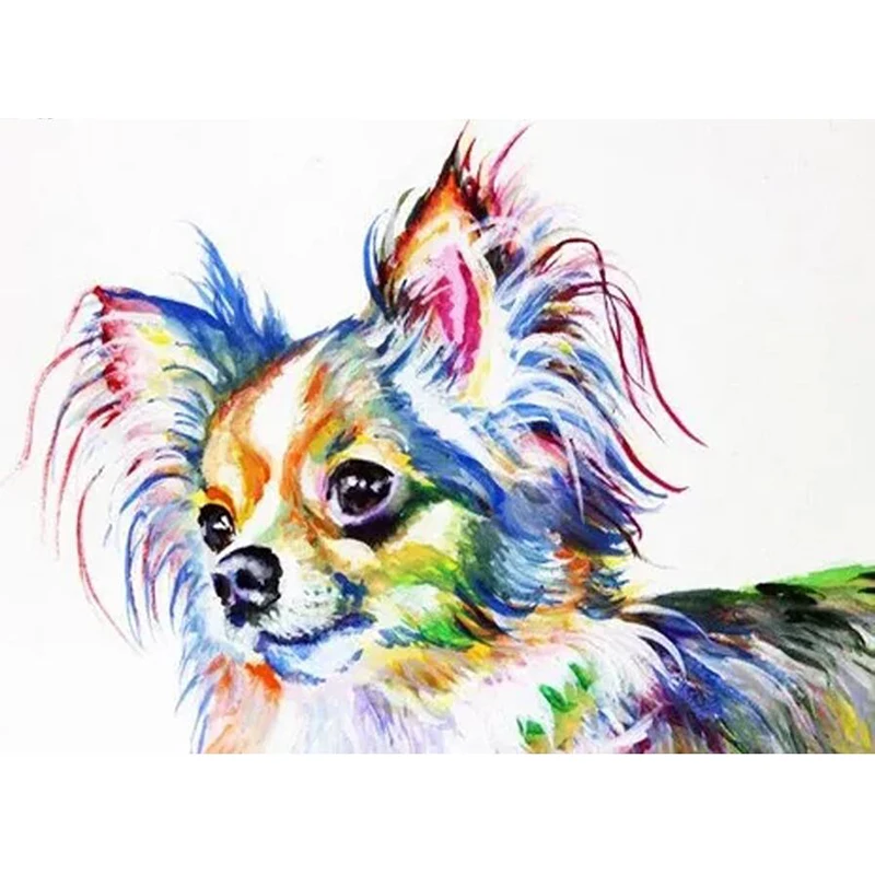 

5D Diy Full Square Round Stone Diamond Painting Embroidery Daimond Mosaic Animal Dog Rhinestone Cross Stitch Gift