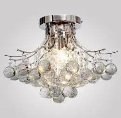 Европейский Хрустальный потолочный светильник современный минималистичный гостиная лампа спальня ресторан исследование магазин одежды