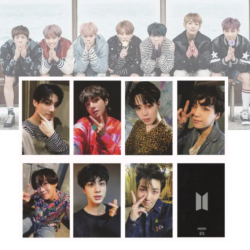 

2018 New KPOP BTS Light Stick Ver.3 ARMY BOMB Bangtan Boys Lomo Card Photocard 8Pcs/Set Fans Collection