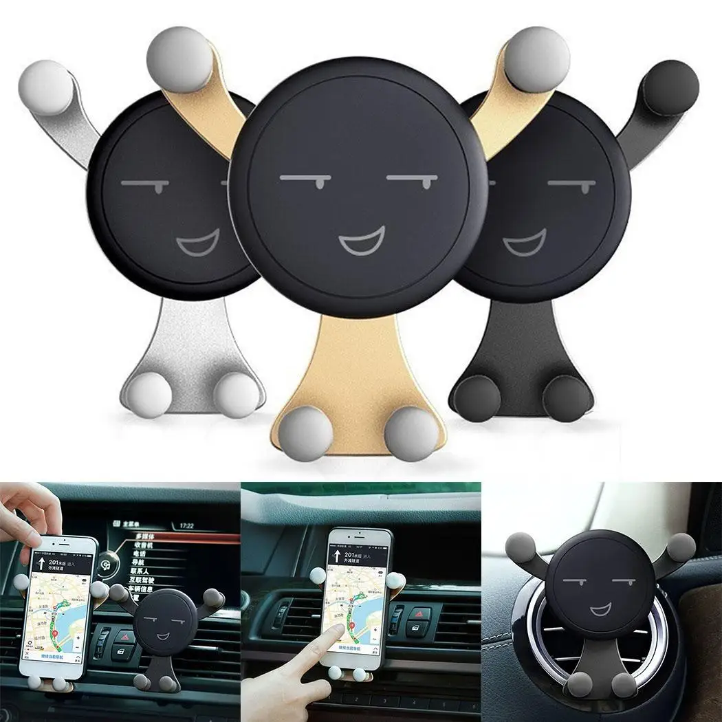 

UBERAY 11 x 11 x 4.5cm Cute Car Holder Phone Gravity Stand New Stand Gravity Stand Mini Cute Cartoon Phone Holder
