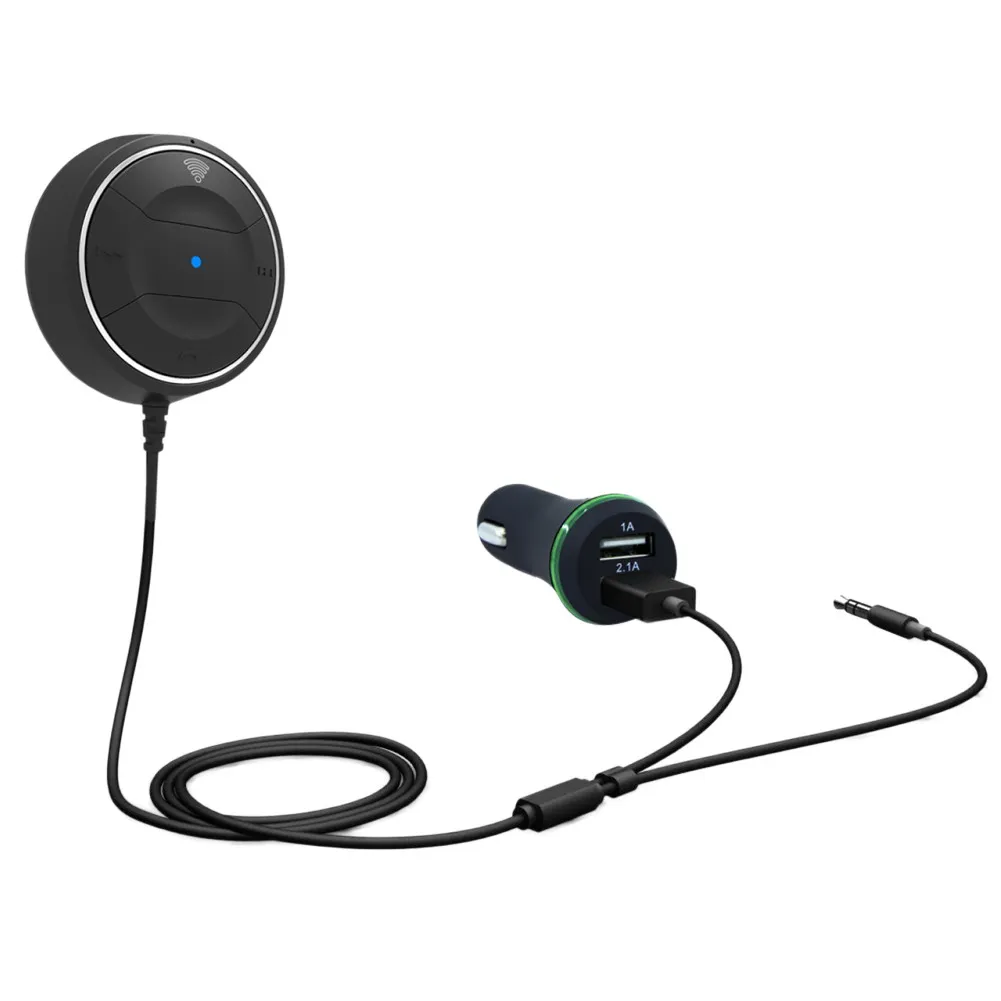 Wireless Handsfree AUX Bluetooth 4 0 Dual USB font b Car b font Charger Kit 3