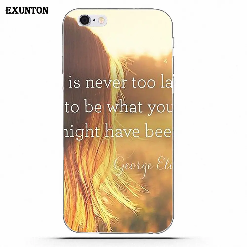 Мягкий защитный чехол из ТПУ для Apple iPhone 4 4S 5 5C SE 6 6S 7 8 Plus X Never Give Up|Чехлы-накладки| |