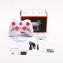 RC Drone 2.4GHz 4CH 4 Axis RC LED Aircraft Aerial UFO Remote Control Plane 2MP Camera Kids Toys With Remote Controller TK106