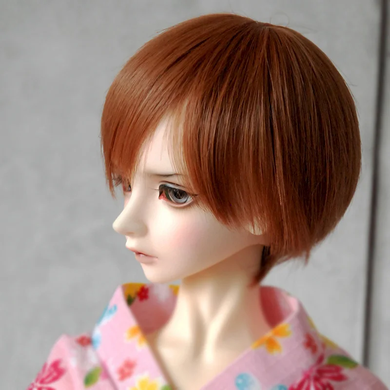 Bybrana 1 шт. bjd парик унисекс кукла короткие волосы bjd 1/3 1/4 1/6 - Цвет: 4