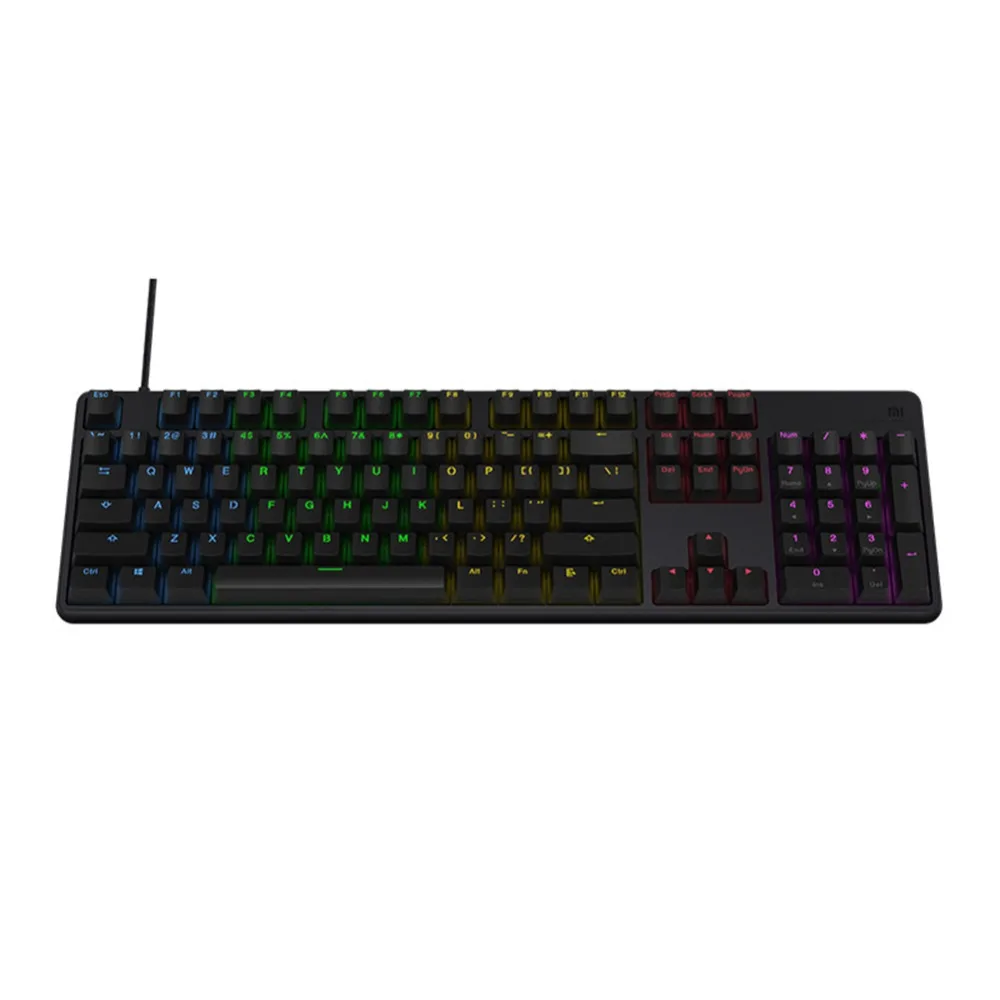 Xiaomi mi Ga нг клавиатура RGB Симфония с подсветкой крышка 104 ключей родился для борьбы