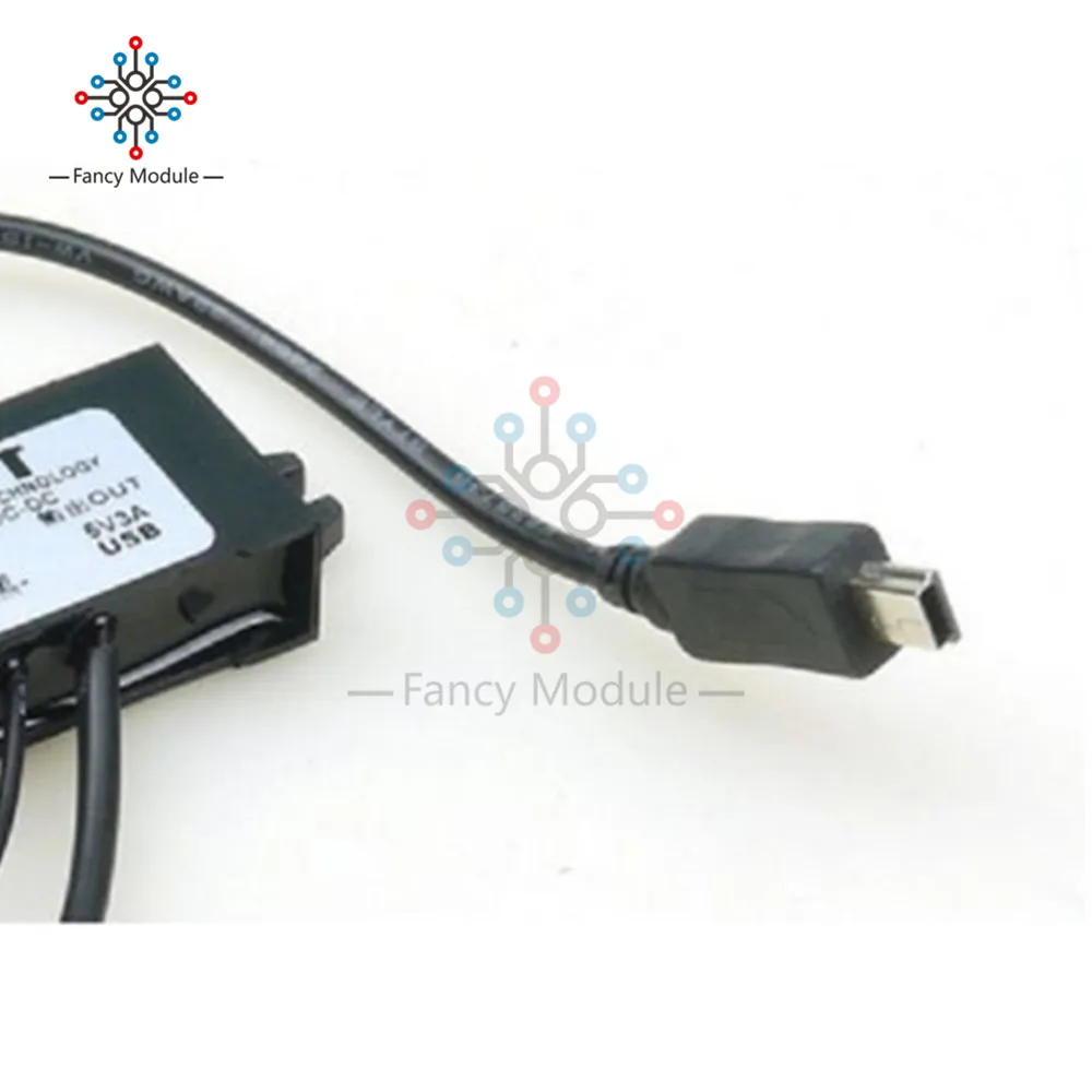 DC преобразователь модуль 12В до 5В 3а 15 Вт USB выход адаптер питания DE|Адаптеры AC/DC| |