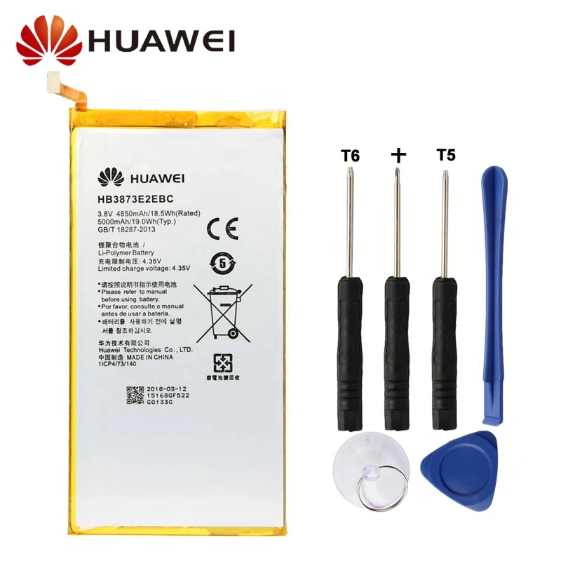 

Original Replacement Battery HB3873E2EBC For Huawei Honor X1 X2 7D-501U 501L 503L Authentic Phone Battery 5000mAh