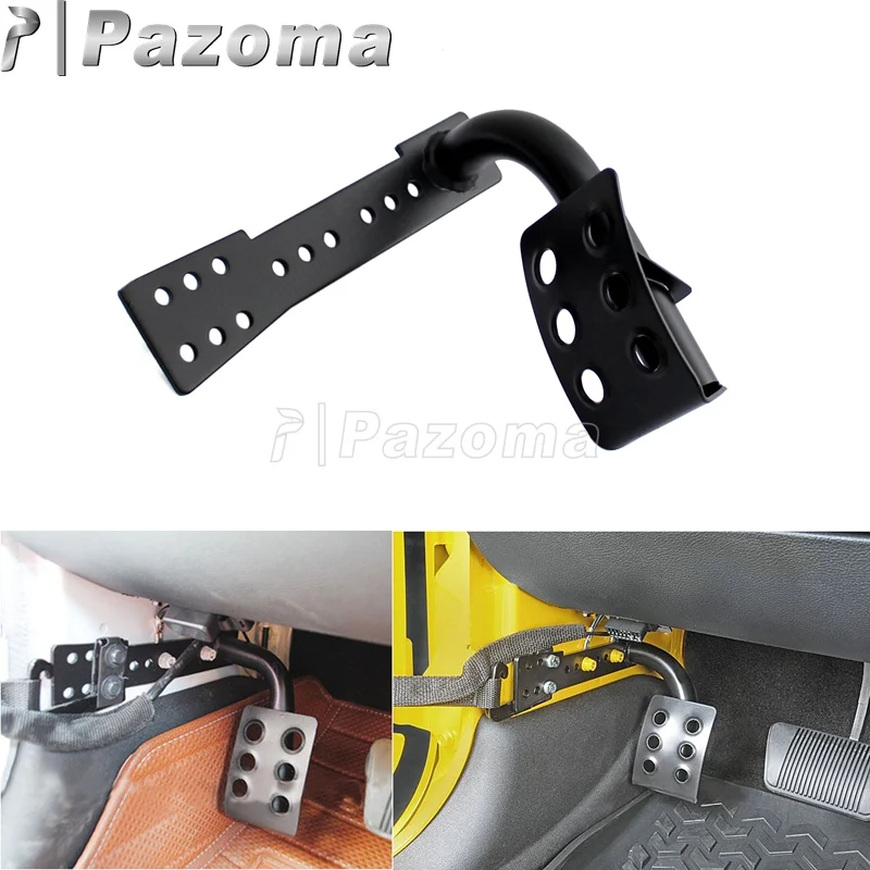 Black High Quality Steel Footpeg Left Side Foot Rest Pedal for Jeep