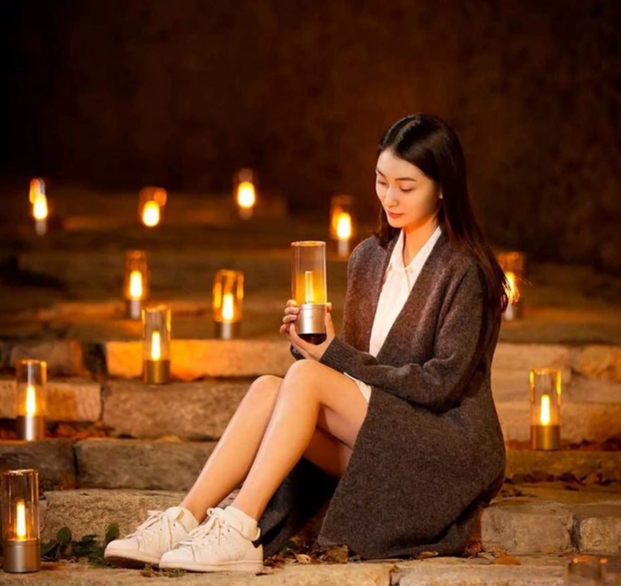 Xiaomi Yeelight Candle Light Romantic Smart Control Led Night Dinner Bed Lamp Mijia Birthday Gift f