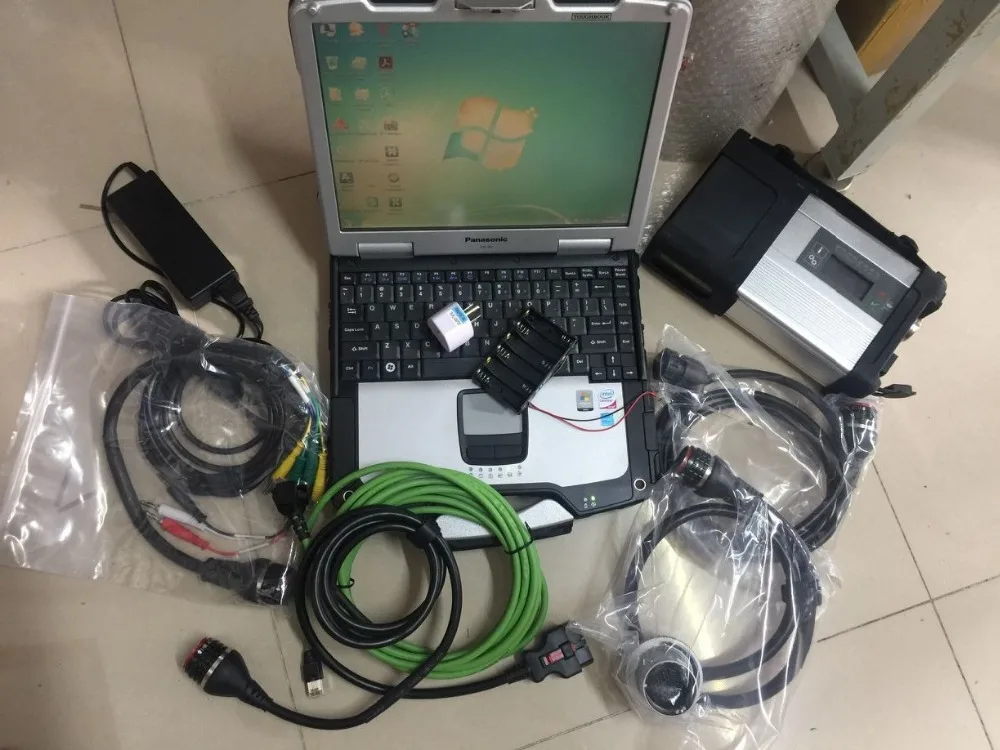  MB Stern C5 SD Verbinden C5 diagnose-tool mit software version 2019/09v 480gb SSD in Laptop cf30