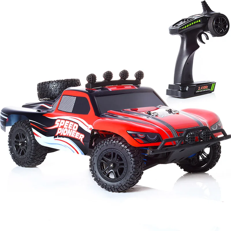 

RC Car Off Road Monster Truck 1:18 Scale 2.4Ghz Radio 4WD Remote Control Car Electric Fast 40+ MPH Terrain RC Cars RC02