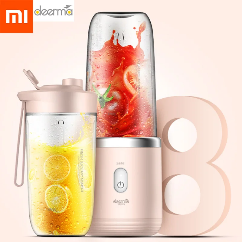 

Xiaomi Deerma 400ML Portable Electric Juicer Blender Automatic Multi-Functional USB Rechargable Juice Cup Mixer For Baby Girls