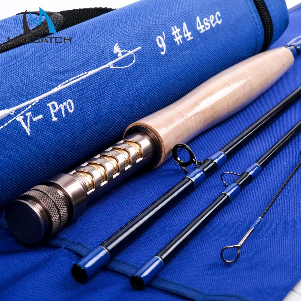 Maxcatch V Pro 9044 Fly Fishing Rod 36T SK Carbon Fiber 9FT 4 4Pcs