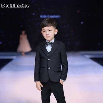 

2019 new gentleman suit for boy single breasted boys suits for weddings costume enfant garcon mariage boys jogging garcon blue