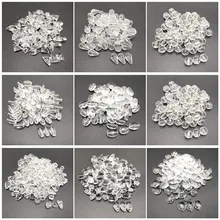 30-100 прозрачные белые круглые акриловые бусины с геометрическим узором для изготовления ювелирных изделий, аксессуары DIY браслет ожерелье