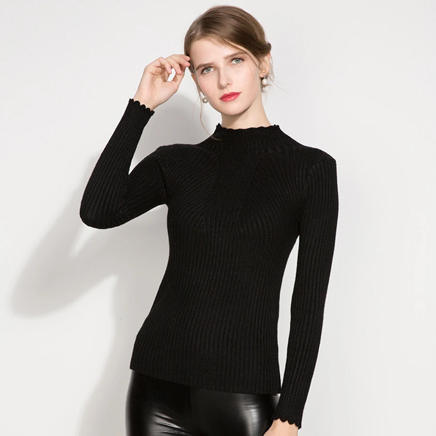 Warm Winter Women Korean Sweater Knitted Oversized Cotton Pullover Long Sleeve Womens Jumpers 2017 Sueter Mujer Clothing 50H0058 | Женская