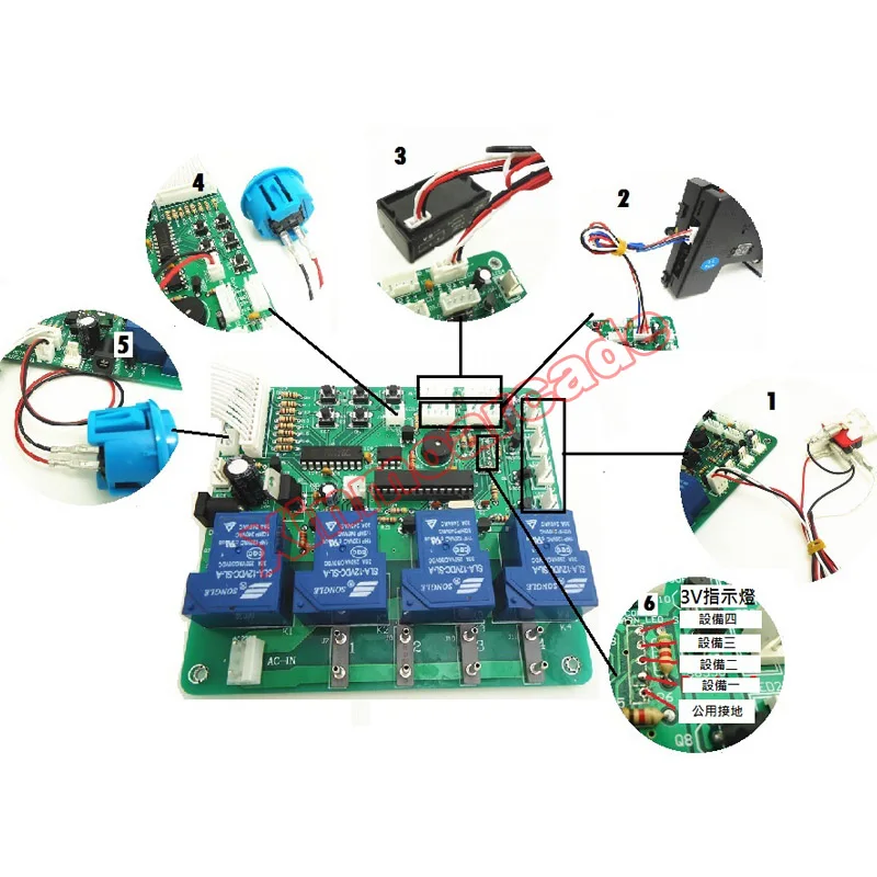 X JY-21 4 Device Timer Board 05
