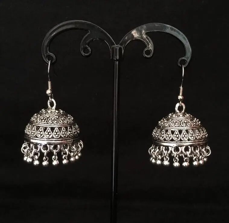 Jhumki индийские женские ювелирные изделия для ушей pusheen серебряные кольца для больших ушей Boho my pending order AliExpress в форме клетки для птицы серьги с кисточками