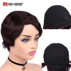 Wignee 100% Short Human Hair Wigs For Women Remy Brazilian High Density Hair Loose Wave Human Wig Natural Black/4#/27#/30#/99J Wignee 100% Short Human Hair Wigs For Women Remy Brazilian High Density Hair Loose Wave Human Wig Natural Black/4#/27#/30#/99J