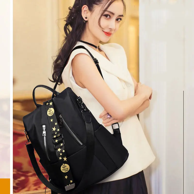 Женский рюкзак с защитой от взлома, Повседневная сумка для покупок, Модный женский простой рюкзак для путешествий, подходит для молодых людей