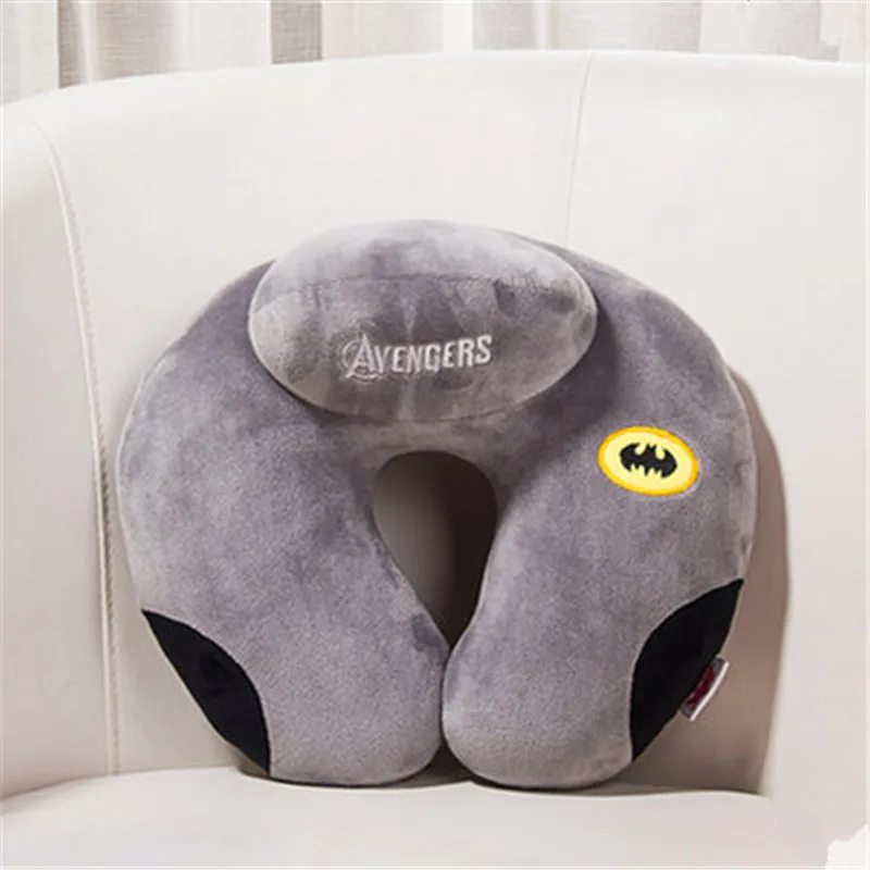 1 шт. модная Милая мультяшная животная u-образная Подушка под шею/Подушка для автомобильных путешествий портативная терапевтическая поддерживающая подушка - Цвет: Batman