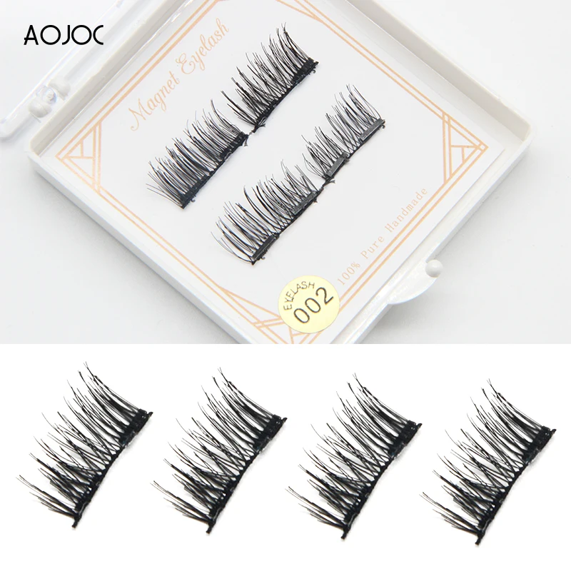 False Eyelashes Natural 2 Lashes Natural Long Wearing