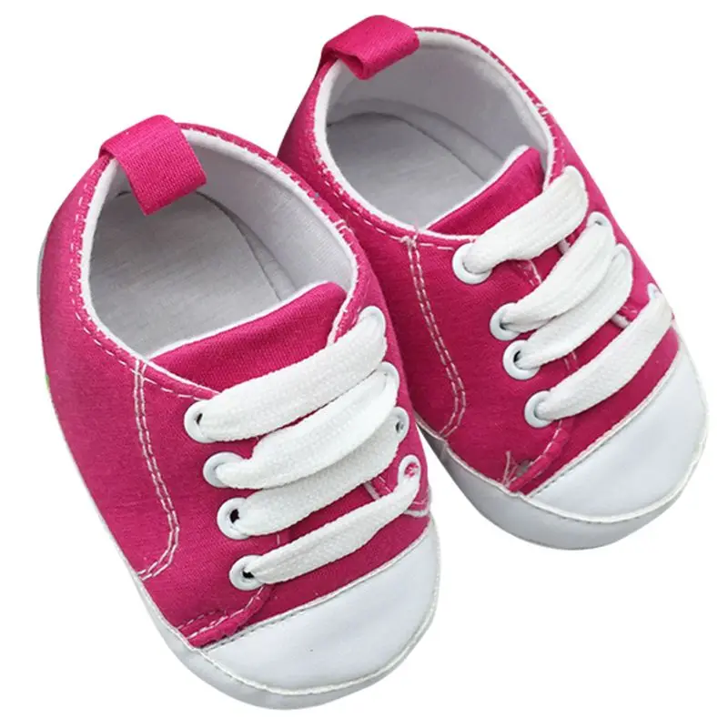 

Sneakers Infant Toddler Soft Soled Anti-slip Newborn Baby Canvas Crib Shoes New